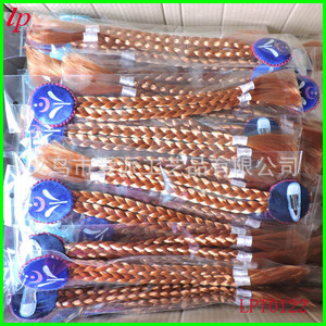 วิกผมถักเปียเอลซ่าสีเงินน้ำตาลสำหรับเด็กอุปกรณ์ประกอบชุด LPT0121 - Product Image 2
