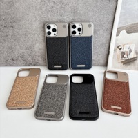 Étui de téléphone en matériau PC magnétique doux et luxueux pour 15 Pro Max avec protection contre l'eau et charge sans fil