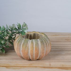 Lianda fatta a mano in cemento a forma <span class=keywords><strong>di</strong></span> zucca vaso <span class=keywords><strong>di</strong></span> fiori bellissimo motivo vegetale per uso domestico - Product Image 2