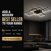 Lámpara de Techo LED Geométrica Moderna, Regulable, de Montaje Empotrado o Semiempotrado, para Sala de Estar, Dormitorio, Comedor