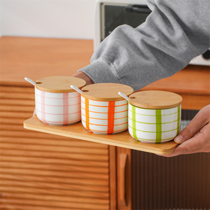 MAGICVOGEL Pot à épices En Céramique Rose - Avec Couvercle Et Cuillère