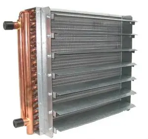 10"x10" 1/2" diameter copper tube aluminium fin water to air heat exchanger for HVAC system