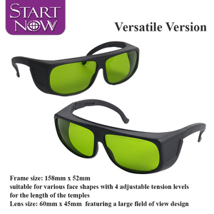 स्टारअब लेजर सुरक्षा चश्मा 200-450 और 755-1100nm का प्रमाणित टीयर रबर गंध 8 + सुरक्षात्मक गोगल लेजर - Product Image 2