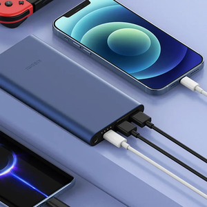 แบตสำรอง Mi แท้ 10000mAh 22.5W สีดำ โลหะ ช่องเสียบ 2A1C ชาร์จเร็วแบบสองทิศทาง PD QC FCP AFC เครื่องชาร์จพกพา - Product Image 5