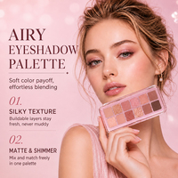 Palette d'ombres à paupières personnalisée, cosmétiques OEM, fabricant sous contrat de marque haut de gamme, palette d'ombres à paupières mates 12 couleurs, marque privée