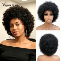 Perruque Courte Afro Bouclée Pixie Cut en Cheveux Humains, Sans Colle, Prête à Porter, Cheveux Naturels Afro Kinky Bouclés, Vente en Gros à Prix Abordable
