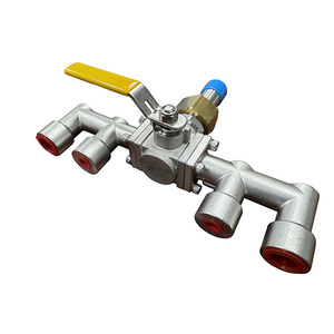 Válvula desviadora de 5 vías para oxígeno criogénico hidrógeno Gas líquido válvula de bola de acero inoxidable 1000WOG presión OEM Base personalizable - Product Image 5