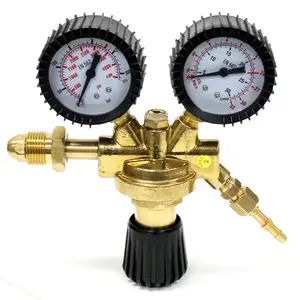 Dual Welding Gas Cylinder Brass Regulator Gauges TIG MIG CO2 Argon MIX Gauge