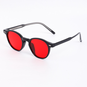 LBAshades 8631クラシックTR90イエローレッドオレンジレンズ眼鏡デザイナーサングラスカスタムアンチブルーライトメガネ - Product Image 1