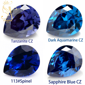 Wholesale 3x4mm 10x14mm 5A Multicolor Artificial Zircon <strong>Gems</strong> Synthetic Diamond Gemstone <strong>Pear</strong> <strong>Shape</strong> Cubic Zirconia Loose CZ Stone - Product Image 3