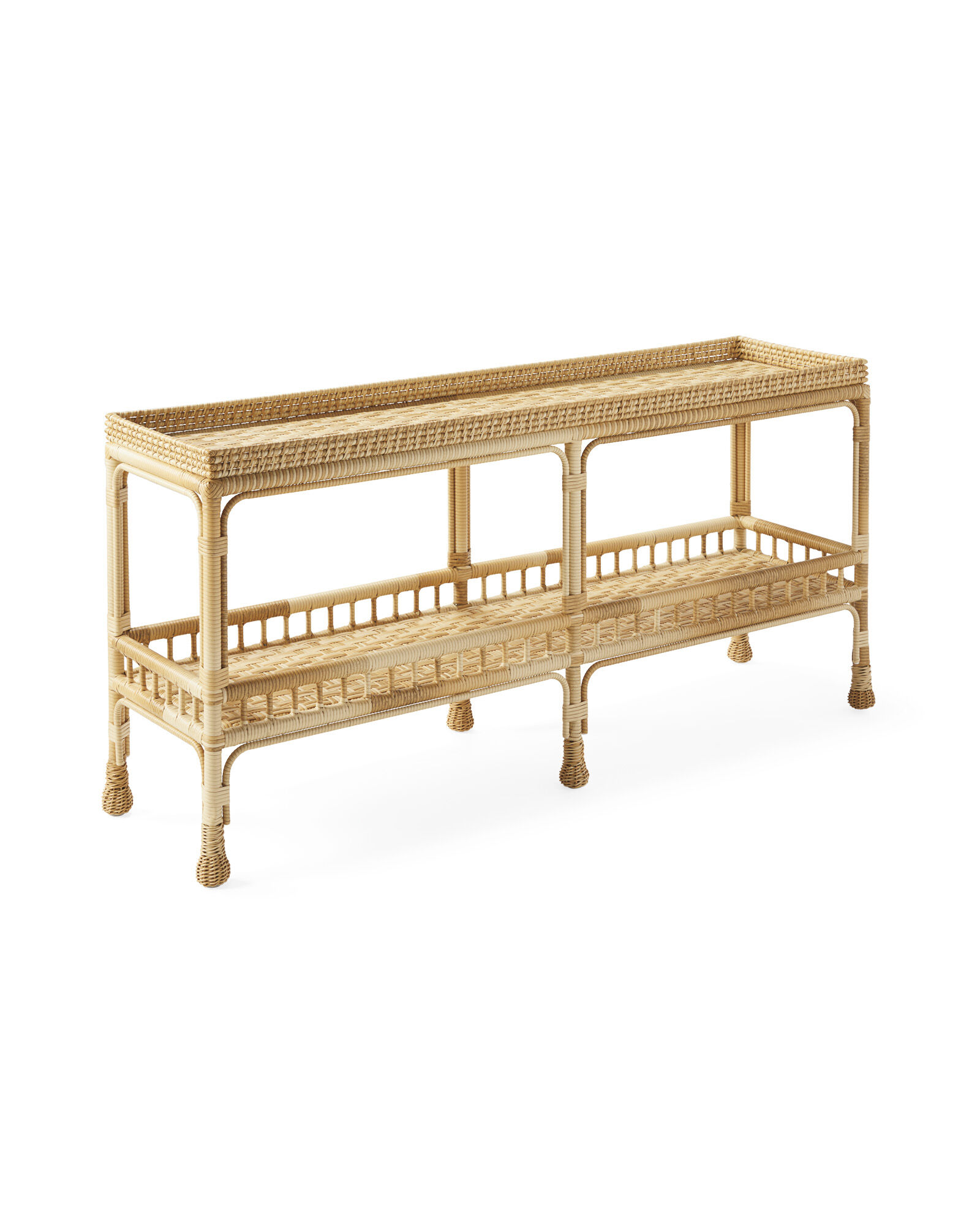 good quality weather-friendly rattan outdoor side table wick bar console table