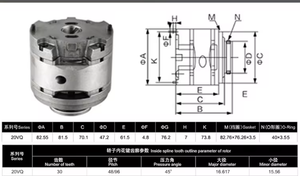 مجموعة خراطيش فيكرز عالية الكفاءة من سلسلة V VQ مصنوعة من الحديد الزهر لمضخة الريش بضغط تشغيل 100 بار - Product Image 5