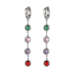 <span class=keywords><strong>Orecchini</strong></span> <span class=keywords><strong>pendenti</strong></span> Huggie per donna in <span class=keywords><strong>acciaio</strong></span> inossidabile cerchi alla moda classici rotondi <span class=keywords><strong>orecchini</strong></span> ipoallergenici - Product Image 5