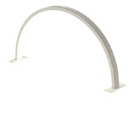 Lampe UV pour ongles en forme de U, LED demi-lune avec protection oculaire et diamants, pour salons de manucure et grands espaces