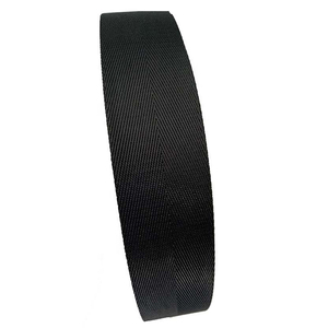 สายรัดผ้าลายก้างปลาสีดำ 100% ไนลอน ขนาด 5/8 นิ้ว <span class=keywords><strong>1</strong></span> นิ้ว <span class=keywords><strong>1</strong></span>.25 นิ้ว <span class=keywords><strong>1</strong></span>.5 นิ้ว 3/4 นิ้ว ทอแบบเป็นลายทาง เป็นมิตรกับสิ่งแวดล้อม - Product Image 5