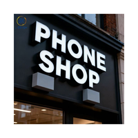 Enseigne de restaurant personnalisée, lettres LED, enseigne de devanture de magasin, signalisation de bâtiment, enseigne commerciale extérieure, enseigne lumineuse LED, enseigne en lettres 3D