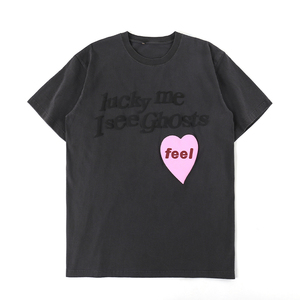 Camiseta Casual de Verano para Hombre, Cuello Redondo, Impresión Personalizada con Logotipo, Diseño Hip Hop Rock, Estilo Pesado - Product Image 1