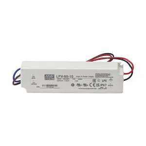 Meanwell-controlador de luz Led LPV-100-12, controlador de luz Smd de 12V, Dc, 8,5a, 100w, Meanwell