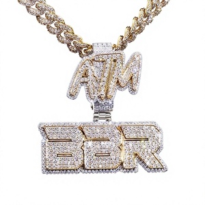 Collar de Lujo con Colgante de Mono Chapado en Oro de 18K, Diamante Natural de Corte Brillante Redondo, Certificado IGI, Unisex, Estilo Hip Hop para Fiestas - Product Image 1