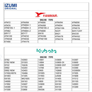 Kit de reconstrucción de motor Piezas de motor de carretilla elevadora para KUBOTA YANMAR <span class=keywords><strong>MITSUBISHI</strong></span> KOMATSU ISUZU TOYOTA NISSAN Piezas de motor de maquinaria - Product Image 2