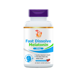 Complément de sommeil personnalisé en usine : Mélatonine 10mg à dissolution rapide pour améliorer la qualité du sommeil et favoriser la relaxation (en comprimés) - Product Image 1
