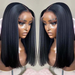 100% วิกผมด้านหน้าลูกไม้บ๊อบตัด<span class=keywords><strong>สั้น</strong></span>13x4<span class=keywords><strong>ผม</strong></span>บ๊อบสีแดงสีบลอนด์วิก<span class=keywords><strong>ผม</strong></span>มนุษย์ - Product Image 2