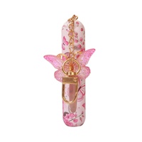 Botol Parfum Besi Model Kupu-kupu Motif Bunga Terbaru, Penjualan Terlaris, Gantungan Kunci, Isi Ulang 5ML, Botol Semprot Portabel untuk Perjalanan
