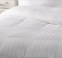 Hôtel 100 coton égyptien Twin Queen King Size housse de couette draps plats literie hôtel linge de lit