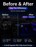 Kit d'éclairage ambiant LED pour VW Golf 7, 64 couleurs, éclairage ambiant de voiture, contrôle par application, éclairage intérieur automobile, OEM ODM