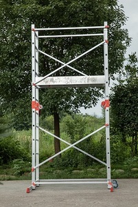 <span class=keywords><strong>Échelles</strong></span> combinées modernes en aluminium de 3,4 m pour appartements, chantiers de construction et élagage d'arbres - Échelle pliante durable et isolante - Product Image 5