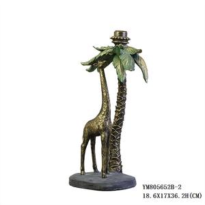 Portavelas con forma de jirafa y leopardo para decoración del hogar, estatua Feng Shui moderna, regalo - Product Image 3