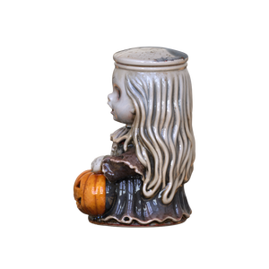 Conteneur en céramique sur mesure en gros, design effrayant, rime d'enfants d'horreur, poupée effrayante portant une lanterne en forme de citrouille, figurines, pots de rangement - Product Image 2