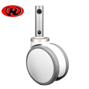 6 Zoll <span class=keywords><strong>5</strong></span> Zoll Zentral schloss Sockel medizinisches Krankenhaus bett Zentral verriegelung Lenkräder - Product Image 3