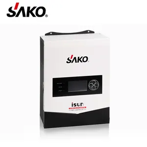 Sako Isun 1000W 2KW 3000W 24V avec 40A Mppt peut en option à 50A Mppt 24Vdc système d'énergie solaire onduleur solaire hybride 3Kw