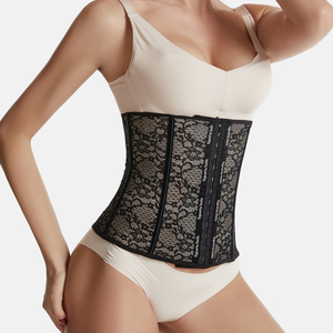 Faja de encaje transpirable para abdomen, corsé adelgazante, top bustier, fajas colombianas moldeadoras, entrenador de cintura de talla grande - Product Image 6