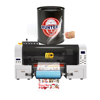 Printer UV DTF Warna Makro Baru Ukuran A3 Otomatis dengan Print Head XP600, Tinta UV, Film Transfer, Garansi 1 Tahun, untuk Iklan Luar Ruangan