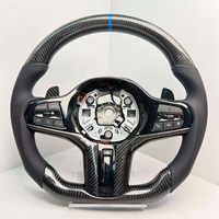 Volant GZYLC pour BMW F30 F10 E90 F32 F36 M340i E39 F22 F11 540i E87 F82 M3 M5 E70 M4 Cuir Fibre de carbone LED F80 E92