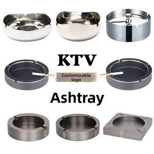 Cenicero <span class=keywords><strong>de</strong></span> Acero Inoxidable Estilo Coreano para Bar, KTV, Bistro, Cibercafé, Sala <span class=keywords><strong>de</strong></span> Estar y Oficina - Product Image 2