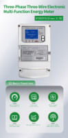 EastSong DTSD2976 Kelas 0.2S 3P4W 3x100V/220-380V 6A Meter Energi Multifungsi Transformator Meter KWh Pintar Dual RS485 Modbus