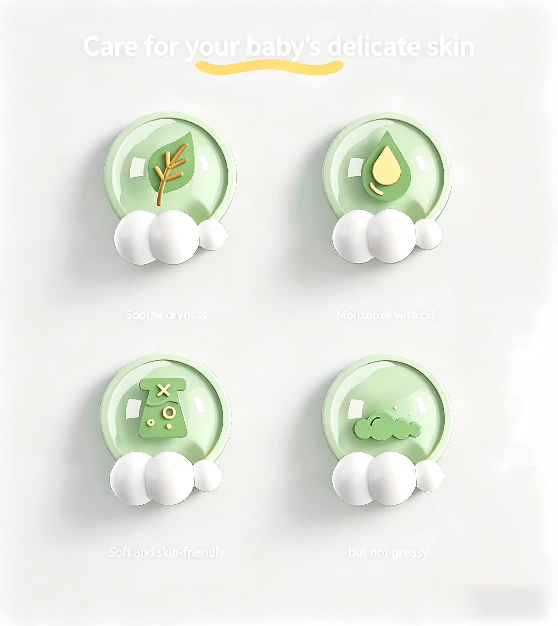 ORANGLES Baby Camellia Seed Oil Massage Oil 100ml – Gentle Moisturizing & Non-Greasy Newborn Skincare Oil - angled perspective - Image 4 of 4 | excellent for daily use | New York | Free Shipping ORANGLES