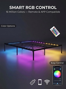 <span class=keywords><strong>Cama</strong></span> <span class=keywords><strong>Suspendida</strong></span> Sin Cabecera en Oferta, Estructura de Hierro y Acero, <span class=keywords><strong>Cama</strong></span> Doble para Dormitorio Principal u Hotel, Tatami, Estructura de Acero - Product Image 5