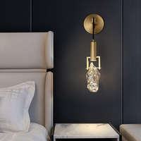 AB- Lustre moderne simple, lampe de chevet en cristal de luxe léger, décoration créative et originale, lustres et suspensions