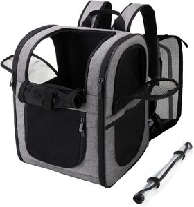 Muestra gratuita: Transportín portátil para mascotas pequeñas, perros y gatos, bandolera multiusos, ligero y ajustable. - Product Image 1