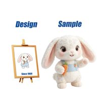 Produsen Mainan Terpercaya Shengye China, Boneka Kelinci Plushie Berkualitas Tinggi dengan Bros Bordir untuk Hadiah Acara