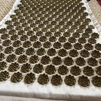 Ensemble de tapis et d'oreiller d'acupression personnalisés ZJ, en lin naturel de qualité supérieure et garnissage en fibres de noix de coco, pour soulager les douleurs dorsales, cervicales et sciatiques