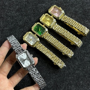 นาฬิกาควอตซ์ผู้หญิงดีไซน์หรูหราทันสมัย สายสแตนเลสสตีลสั่งทำพิเศษ รูปทรงสี่เหลี่ยม ดีไซน์แฟชั่น ODM ของขวัญสุดเพอร์เฟคสำหรับสุภาพสตรี - Product Image 6