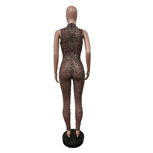 Mono ajustado <span class=keywords><strong>de</strong></span> malla hueca con estampado <span class=keywords><strong>de</strong></span> leopardo, sexy y a la <span class=keywords><strong>moda</strong></span>, nueva colección primavera 2025 para mujer - Product Image 6
