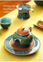 Kit de Cérémonie en Porcelaine de Luxe de Vingt-Deux Pièces pour la Reconnaissance des Clients VIP et les Événements Culturels