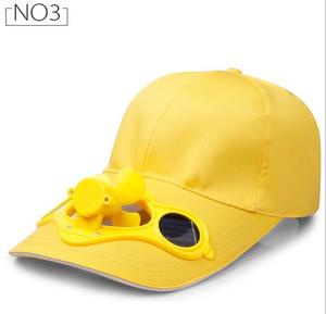 Casquette de baseball multicolore dernier cri avec ventilateur solaire, 6 panneaux, 100 % coton, unisexe, pour le sport, toutes saisons, vente en gros - Product Image 3