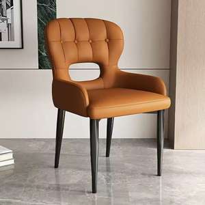 Silla de oficina de piel sintética para comedor, ocio, conferencias, trabajo, computadora, moderna, económica, de buena calidad, para capacitación. - Product Image 5